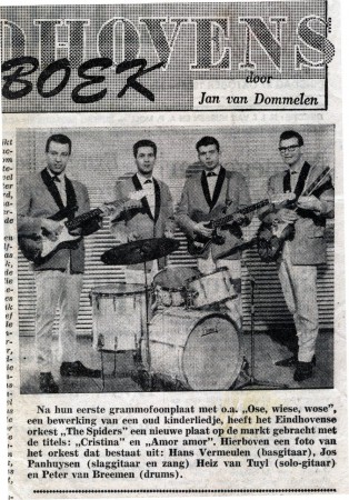 Kranten artikel The Spiders